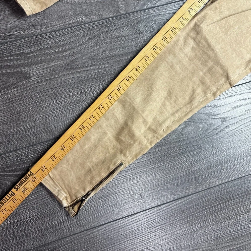 Adriano Goldschmied Jeans Womens 27R Brown The Zip Up Legging Ankle High Rise - Picture 9 of 11